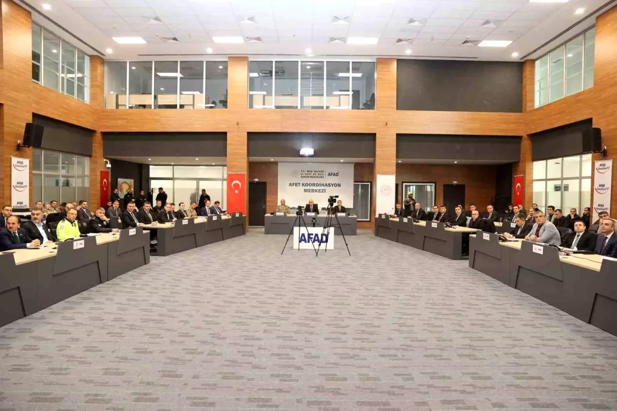 Muş’ta Kış Tedbirleri Toplantısı Yapıldı