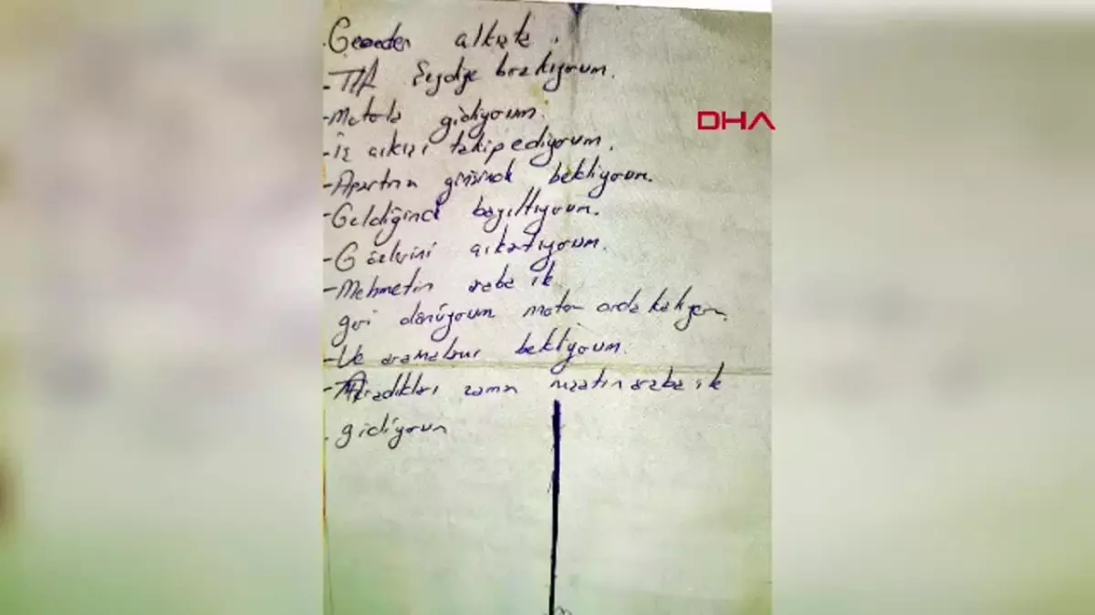 Antalya’da Eski Eşini Öldüren İnfaz Koruma Memurunun Notları Ortaya Çıktı