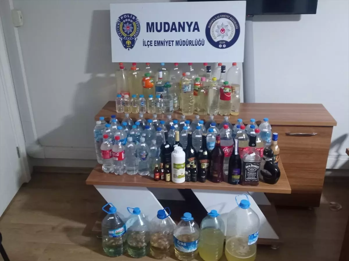 Mudanya’da Sahte İçki Operasyonu