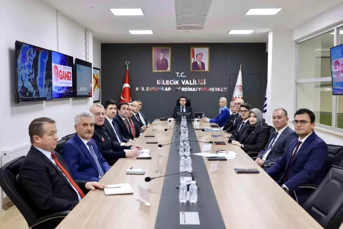 Bilecik’te Acil Durumlar Koordinasyon Toplantısı Gerçekleştirildi