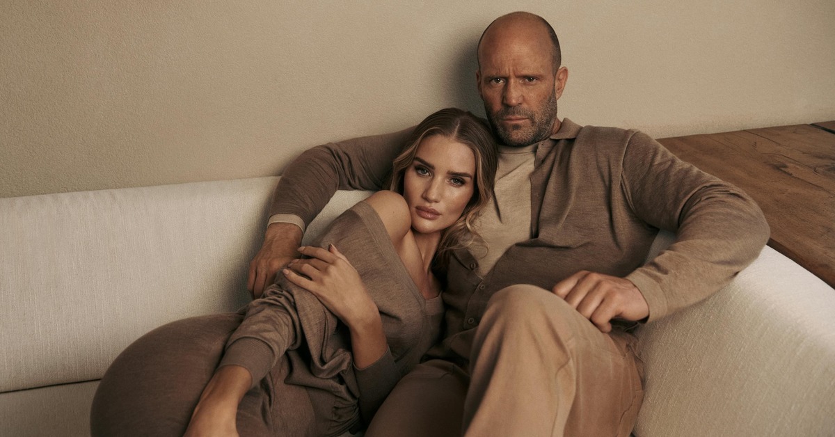 Rosie Huntington-Whiteley ve Jason Statham ilk kez birlikte moda kampanyasında