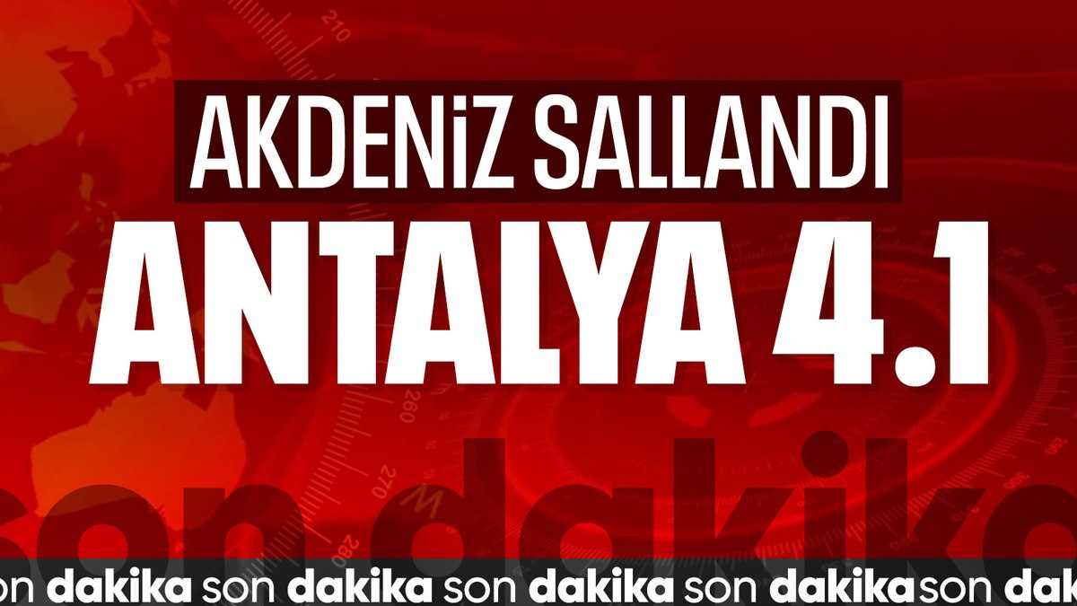 Antalya’da deprem paniği