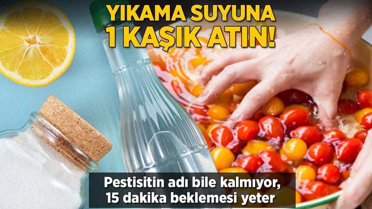 Yıkama suyuna 1 kaşık katın! Pestisitin adı bile kalmıyor, 15 dakika yeter
